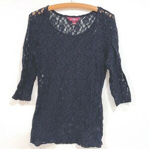 April Cornell 100% Sheer Lace Vintage Dress Festival Coachella Small